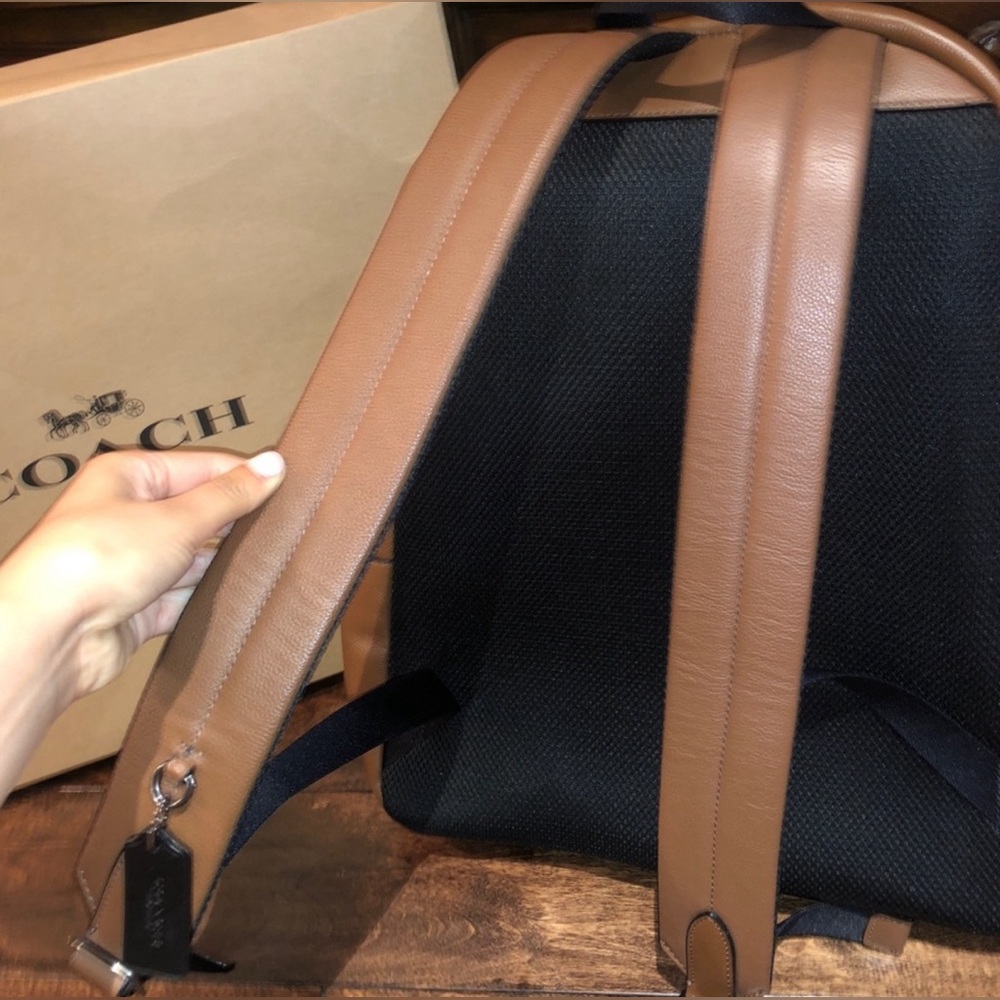 Coach Men’s Charles Varsity Stripe Back Pack - Picture 7 of 7